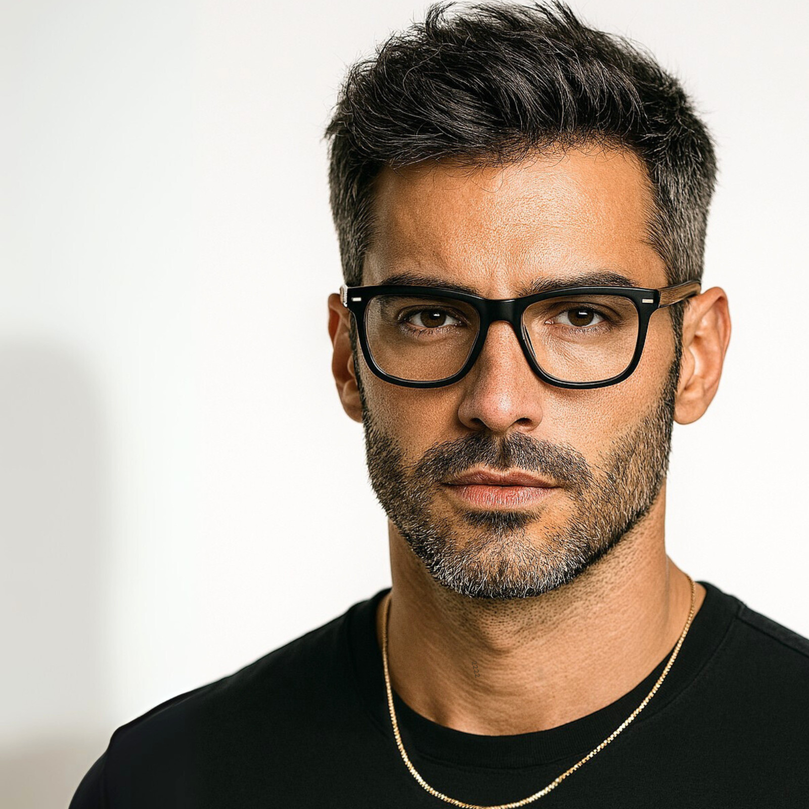 Unbreakable premium men’s reading glasses large oversized retro matte black wood