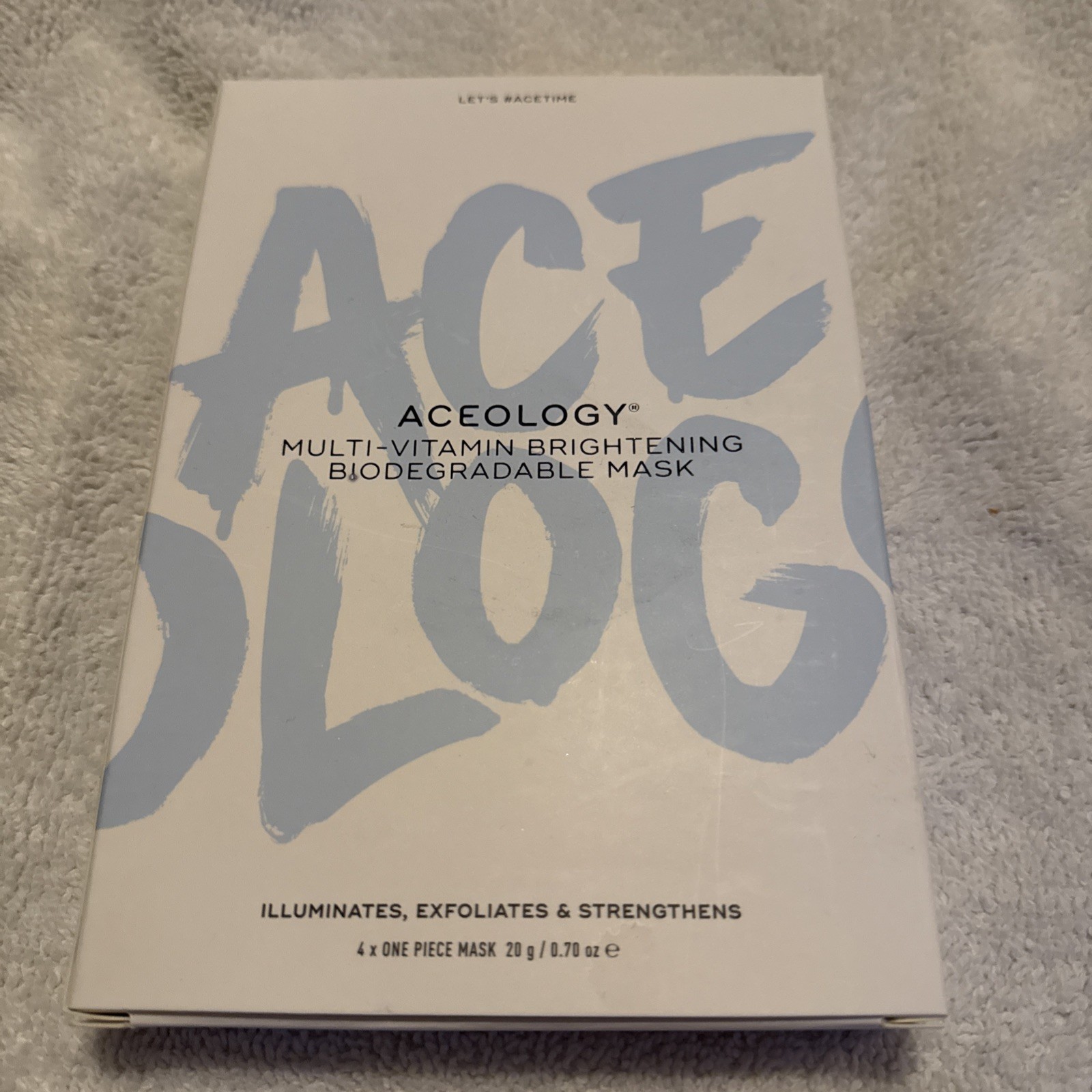 Aceology Multi Vitamin Brightening Biodegradable Mask Only 3 In Box