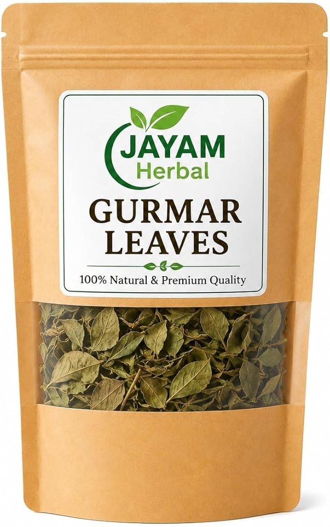 Gurmar Leaves Whole (Gymnema Sylvestre) – 100g Natural Dried Herbal Leaves