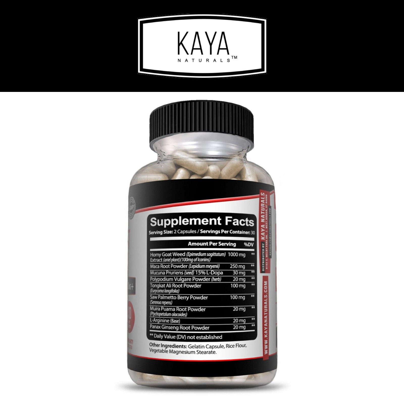 Horney Goat Weed for Men & Women-with Maca, Saw Palmetto, Ginseng, L-Arginine