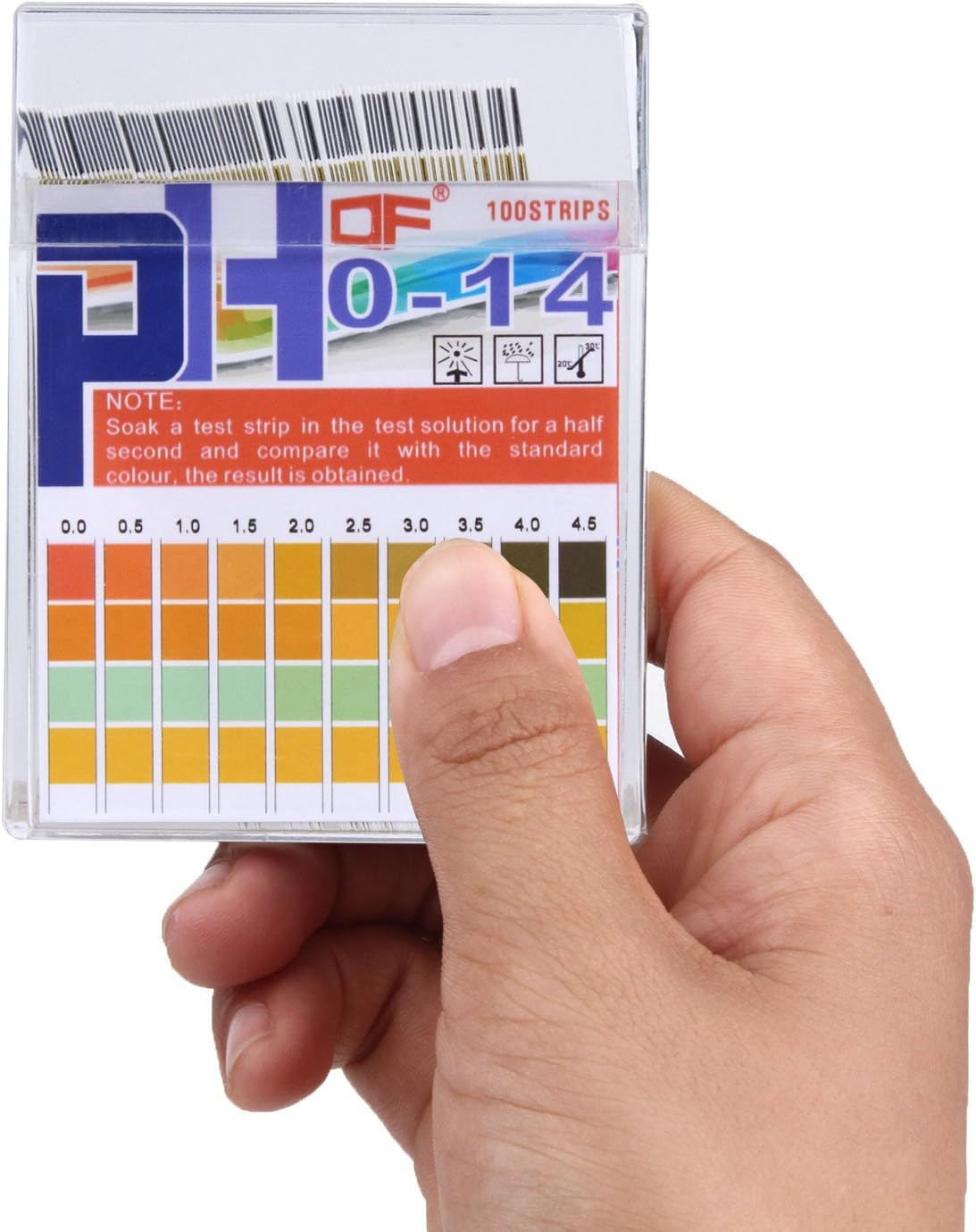 Ph Test Strips 0-14, 0.5 Accuracy 100Ct, Ph Strips Ph Test Paper to Test Drinki
