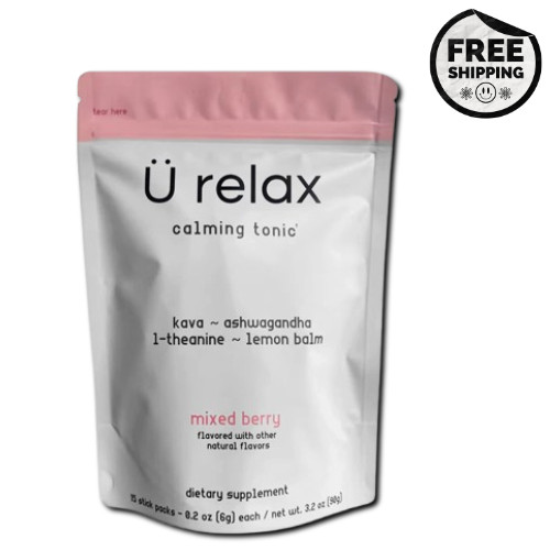 Calming Tonic Mixed Berry Flavor 15 Packets Relaxation Drink Supplement Mix