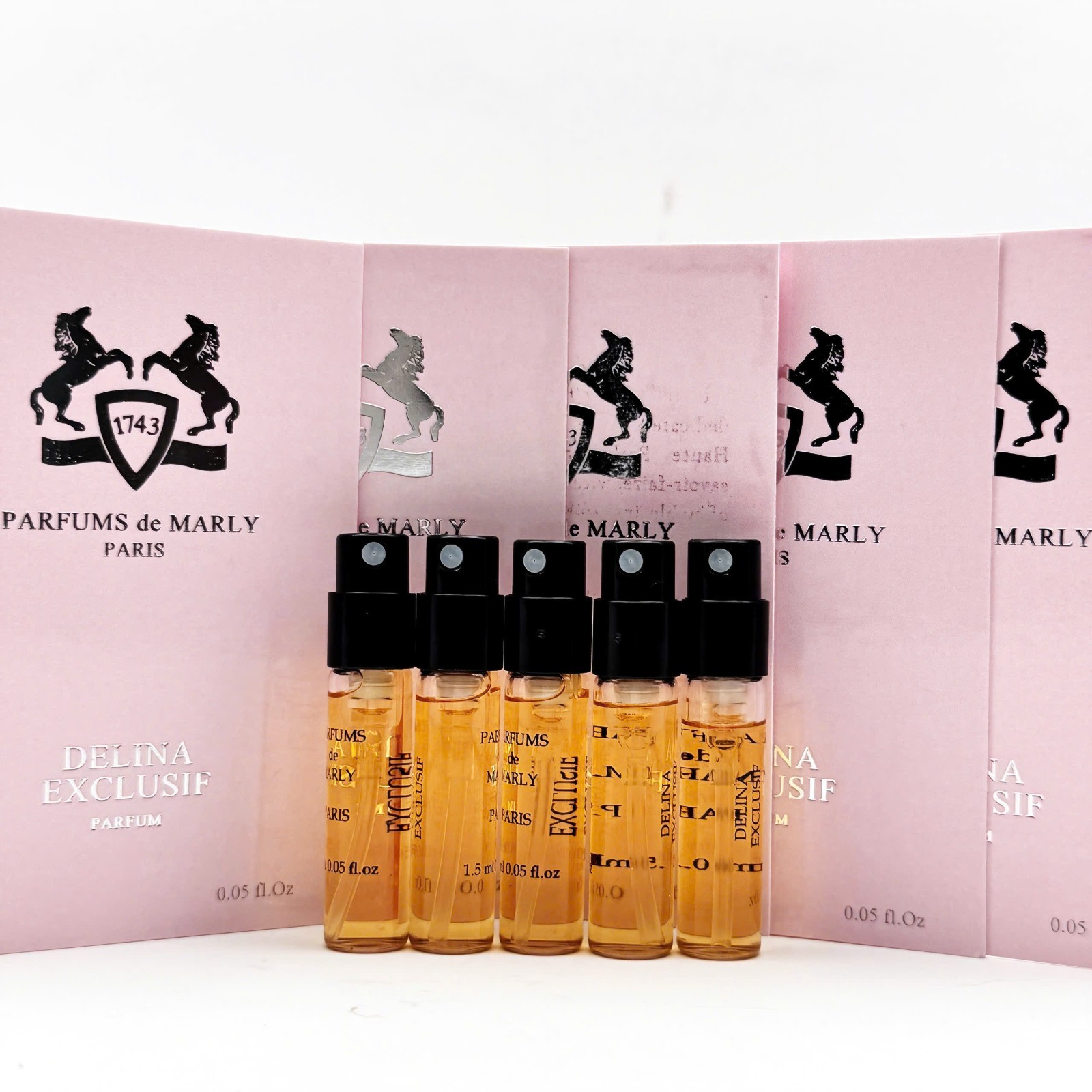 5 Pcs Delina Exclusif Parfums de Marly Eau De Parfum Sample Spray 1.5ml/0.05oz🔥