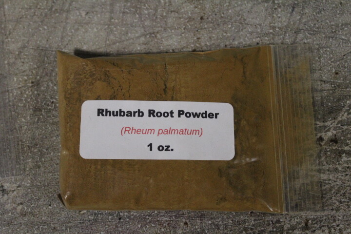 1 oz. Rhubarb Root Powder (Rheum palmatum)