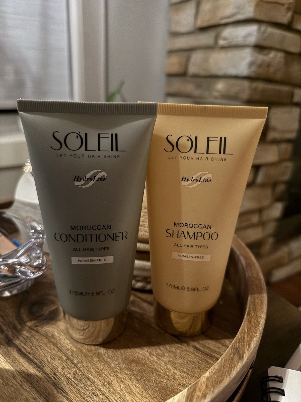 Soleil HydroLine Moroccan Shampoo & Conditioner Set 5.9 fl oz Argan Oil