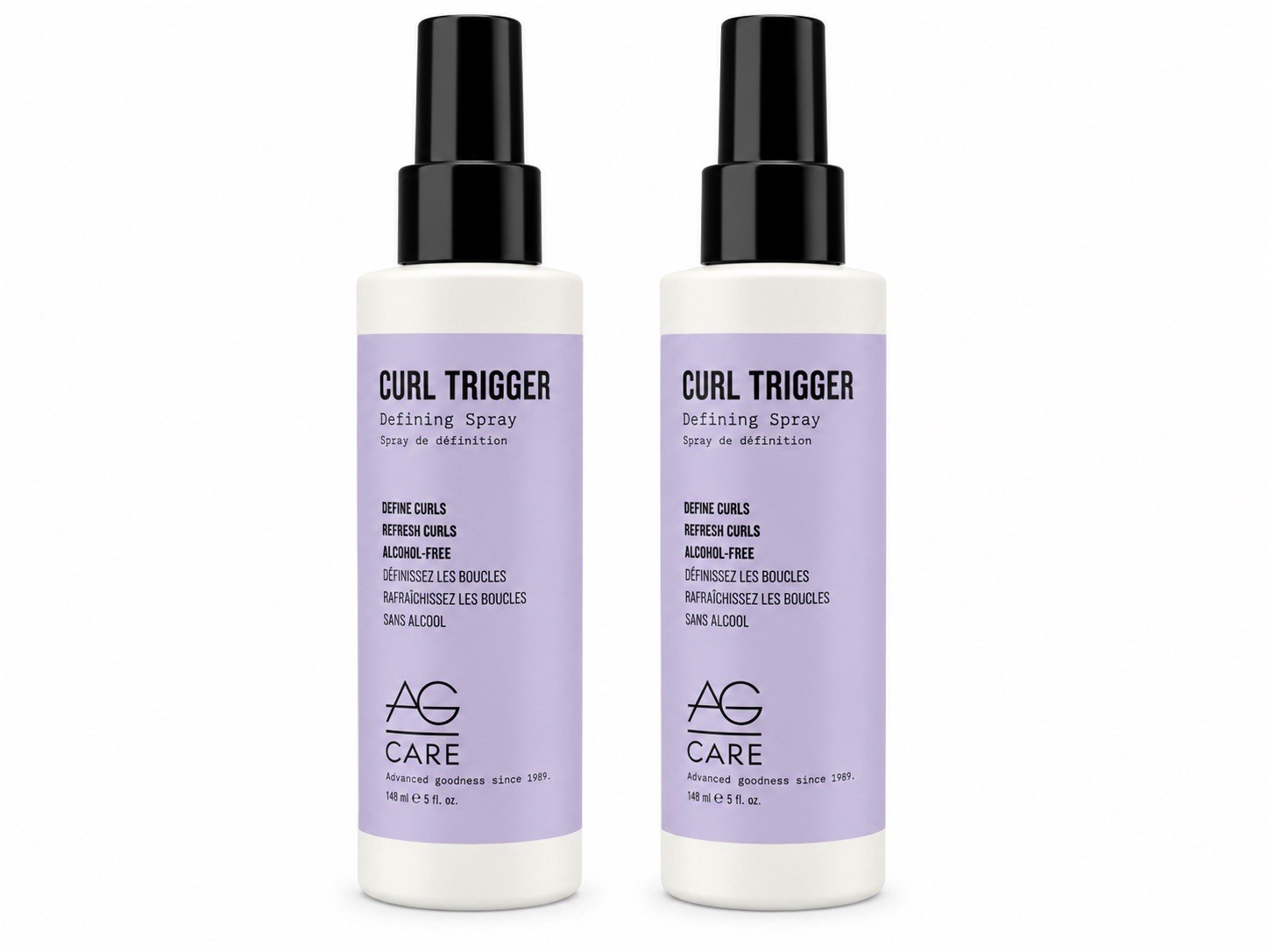 AG Care Curl Trigger Defining Spray 5 fl oz 148ml Lot of 2 Alcohol Free Curl