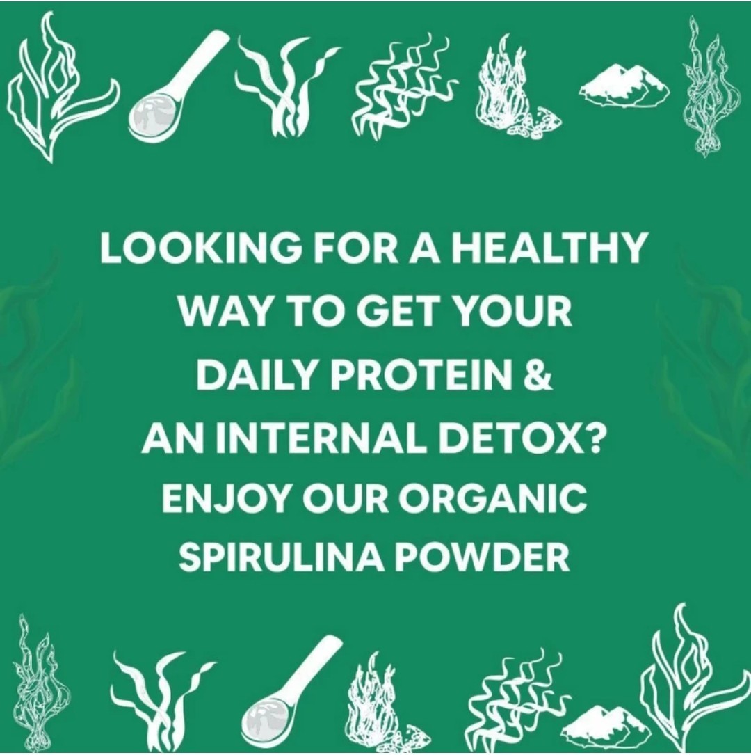 100% Spirulina Powder | Nutrient-Rich Superfood | No Additives | 100 g