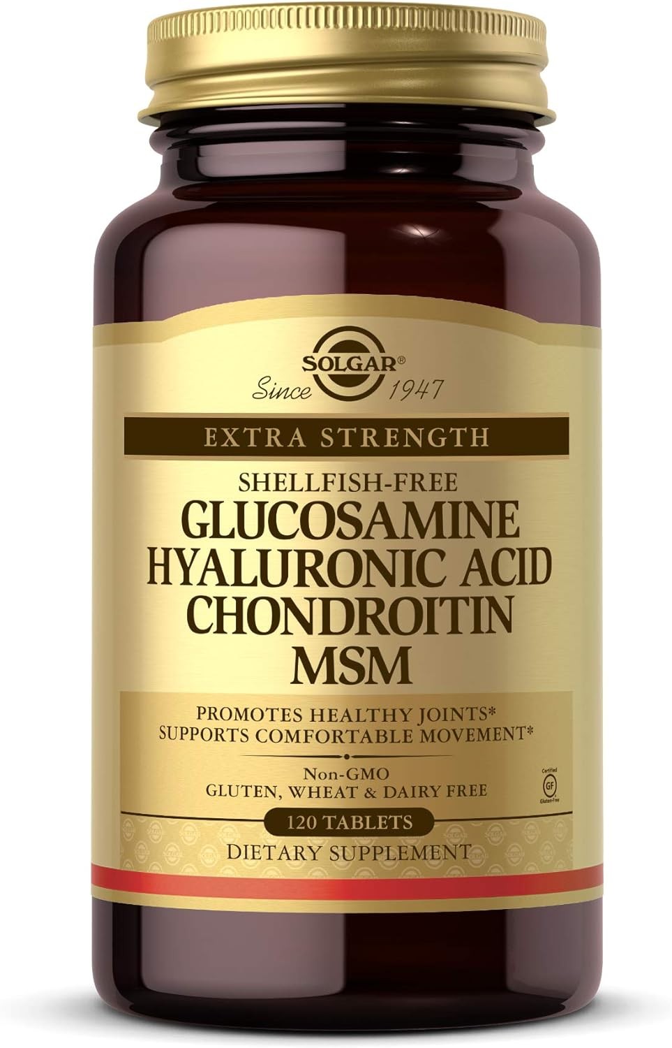 Solgar Glucosamine Hyaluronic Acid Chondroitin MSM, 120 Tablets – Supports…
