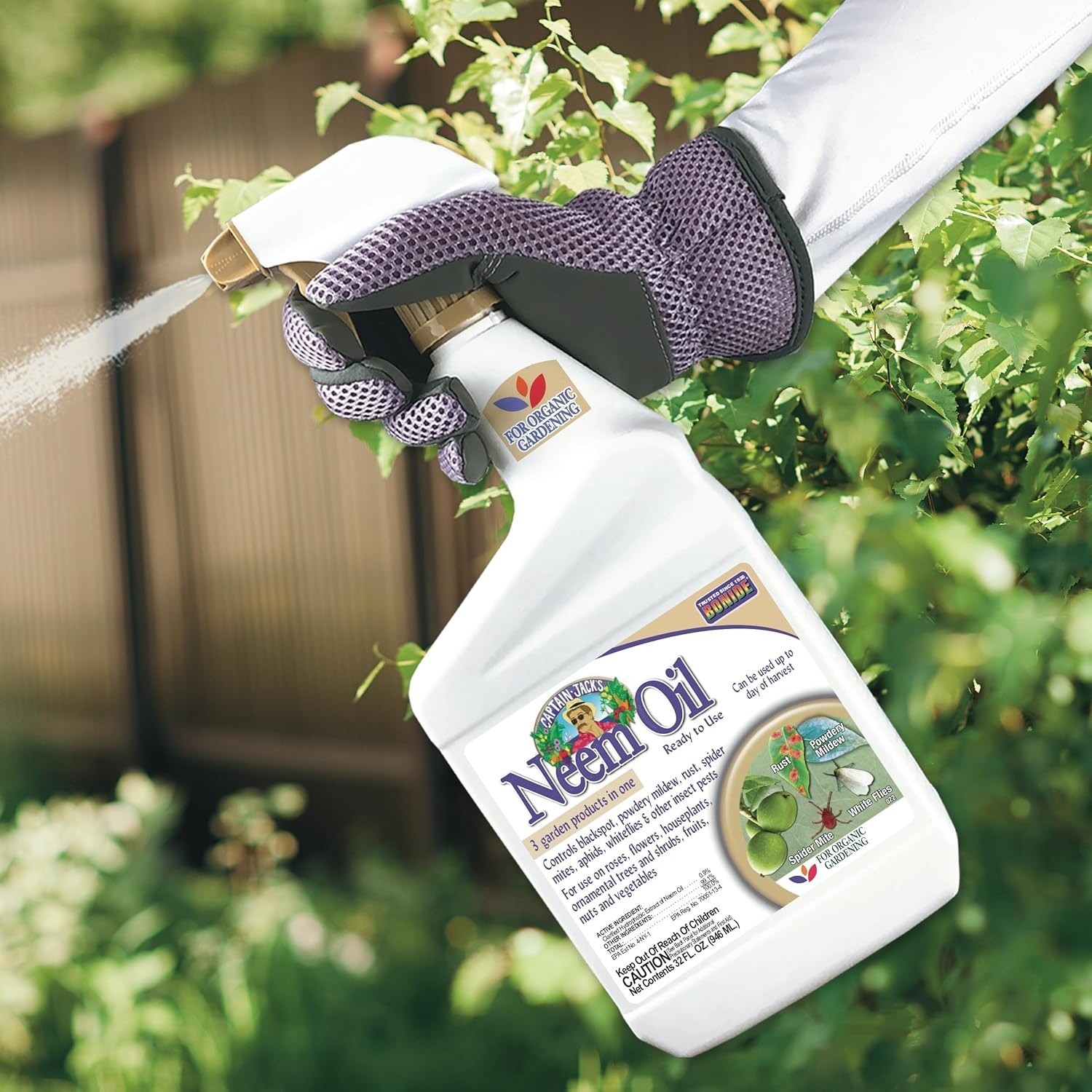 Multi-Purpose Neem Oil – 32 oz Ready-to-Use Spray for Organic Gardening