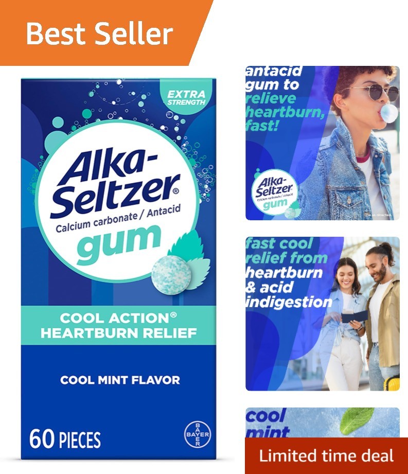 Cool Action Extra Strength Heartburn Relief Gum