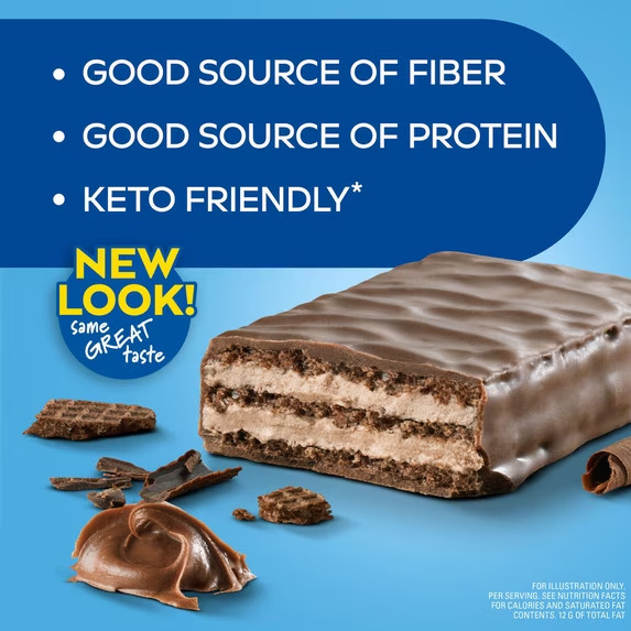 Atkins Snack, Protein Crisp Wafer, Chocolate Crème Wafers, 10g of Protein, 5 Cou