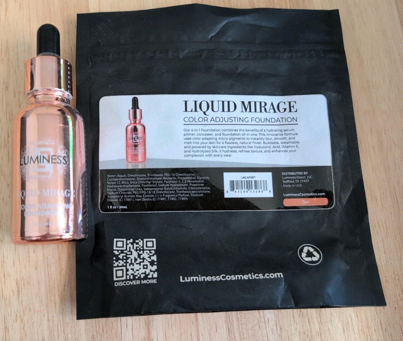 LUMINESS Liquid Mirage Color Changing Foundation # Shade : Tan /New