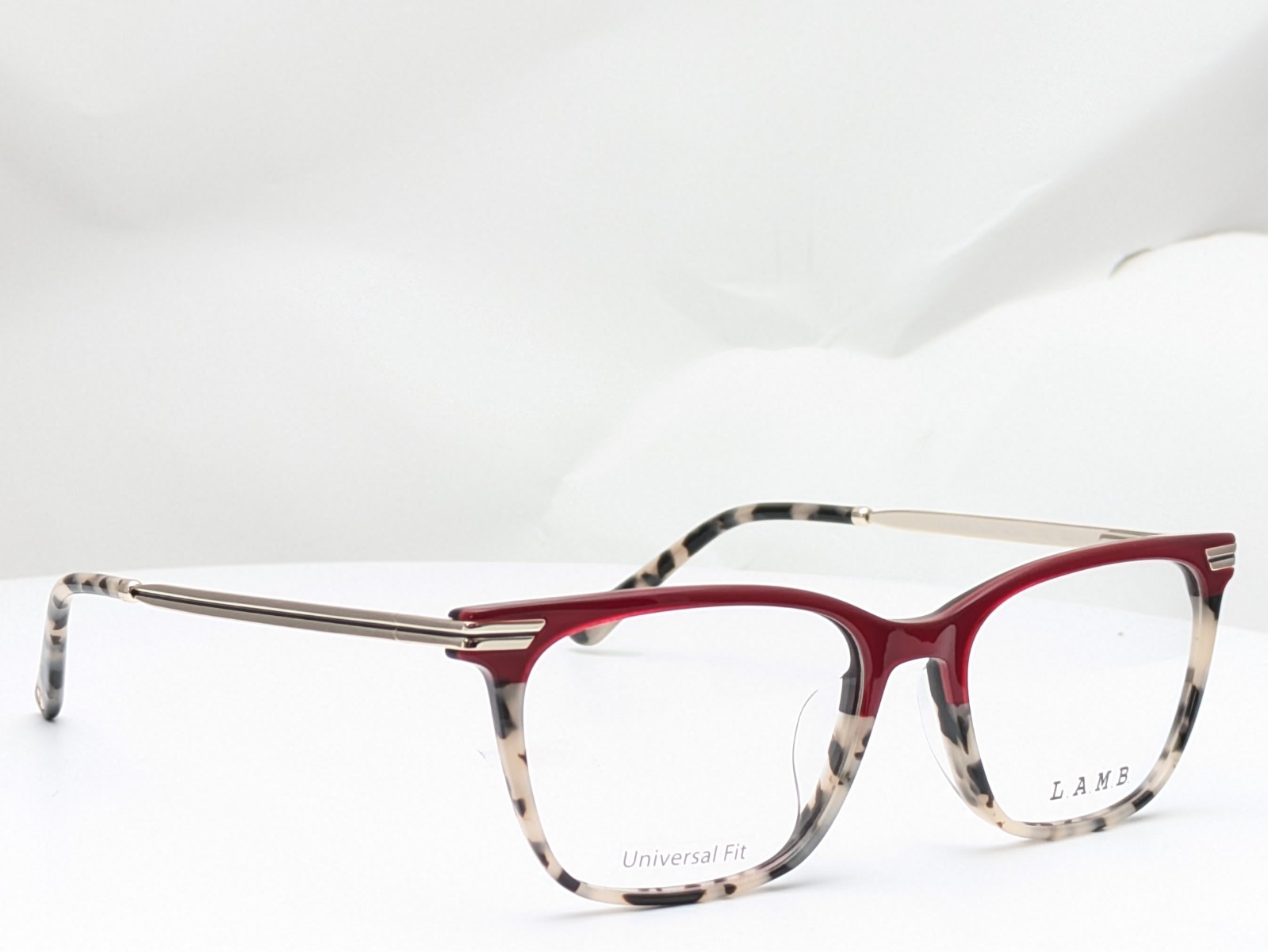 L.A.M.B. LAUF128 RED Red Tortoise Women’s Eyeglasses Frames 56-18-145