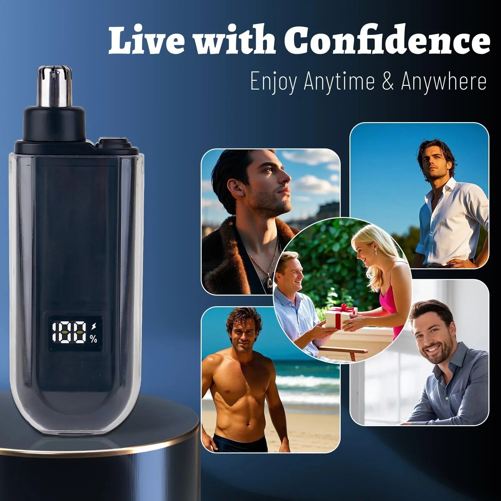 Nose Hair Trimmer for Men & Women | Nostril & Ear Hair Trimmer Usb Rechargeable