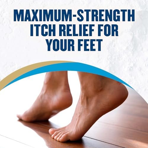 Foot Powder 10 oz Maximum Strength Odor Control Itch Relief Talc Free Feet Sweat
