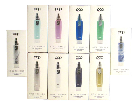 POP Sonic Nose & Ear Hair Trimmer -Portable, Travel, Easy to Use AA Battery-inc