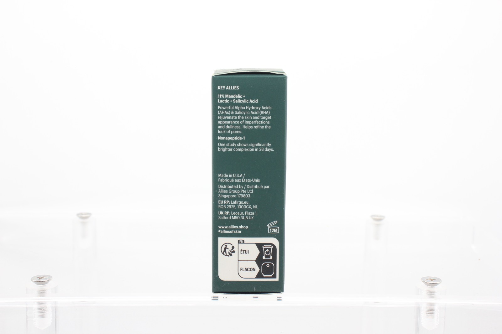 Allies of Skin Mandelic Pigmentation Corrector Night Serum, Step 3, 0.3 oz / 8ml