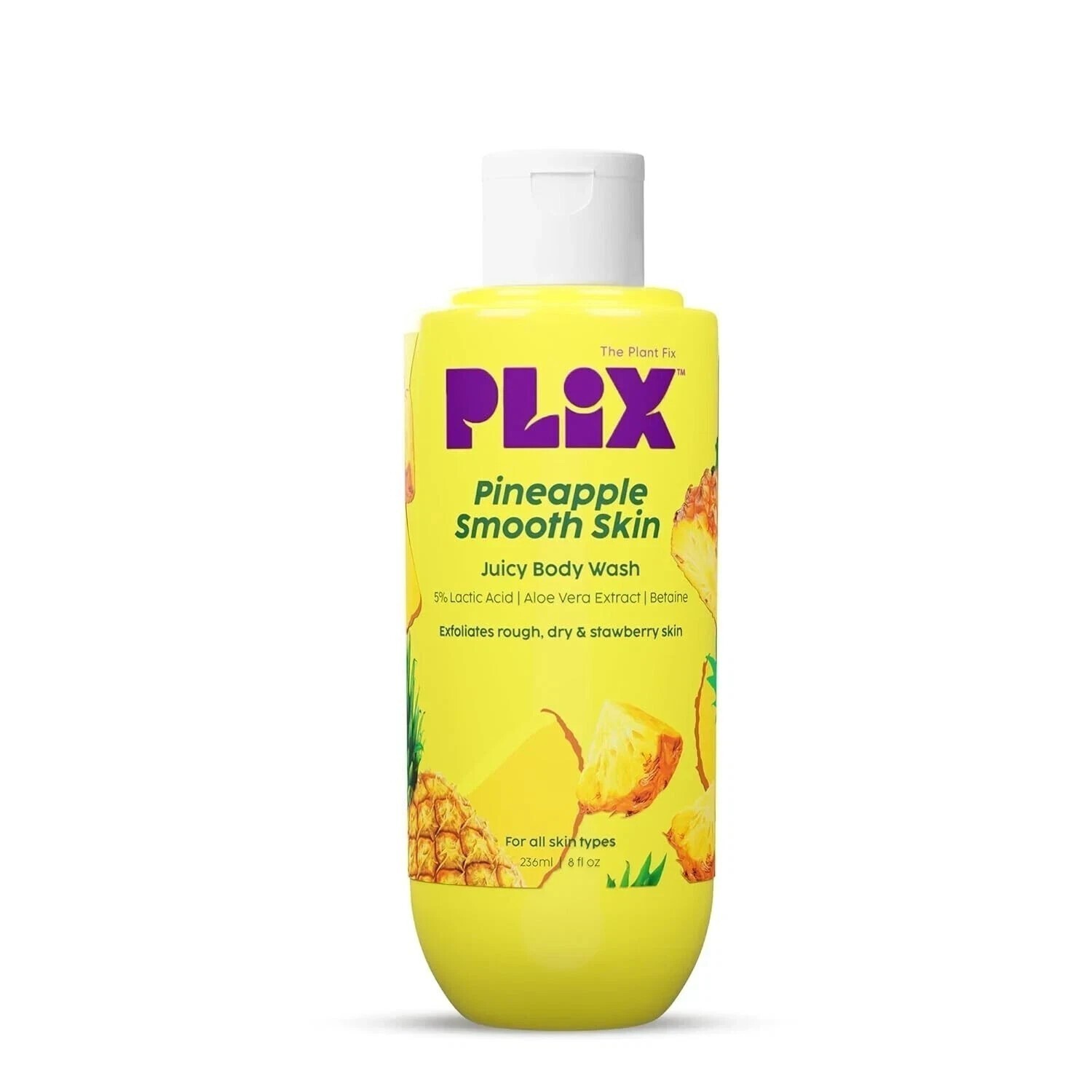 PLIX – THE PLANT FIX Pineapple 5% Lactic Acid Exfoliating Body Wash | 236ml