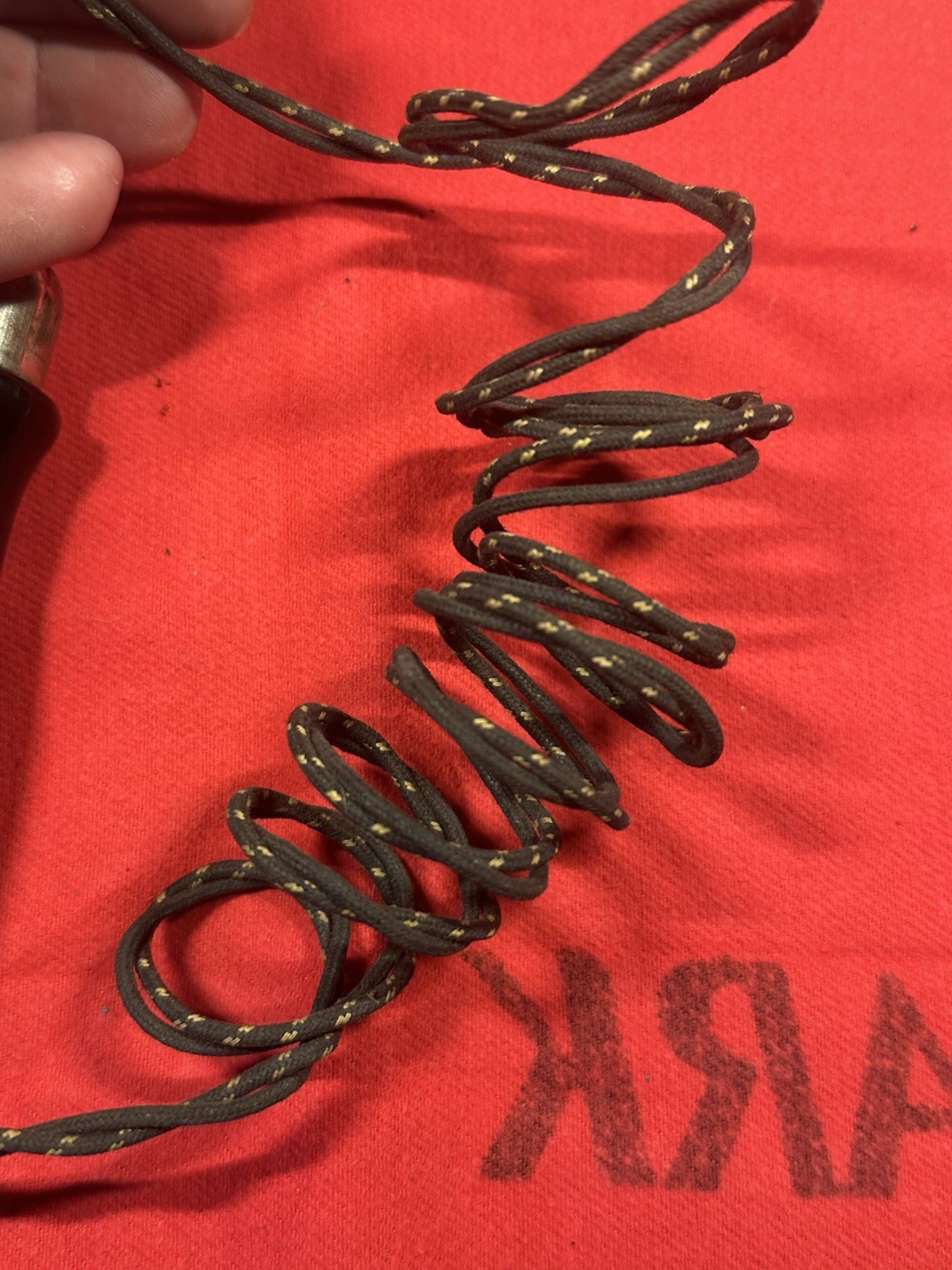 ANTIQUE MCM 3/8 In. CURLING IRON WOOD HANDLE TESTED / WORKS VINTAGE HAIR CARE