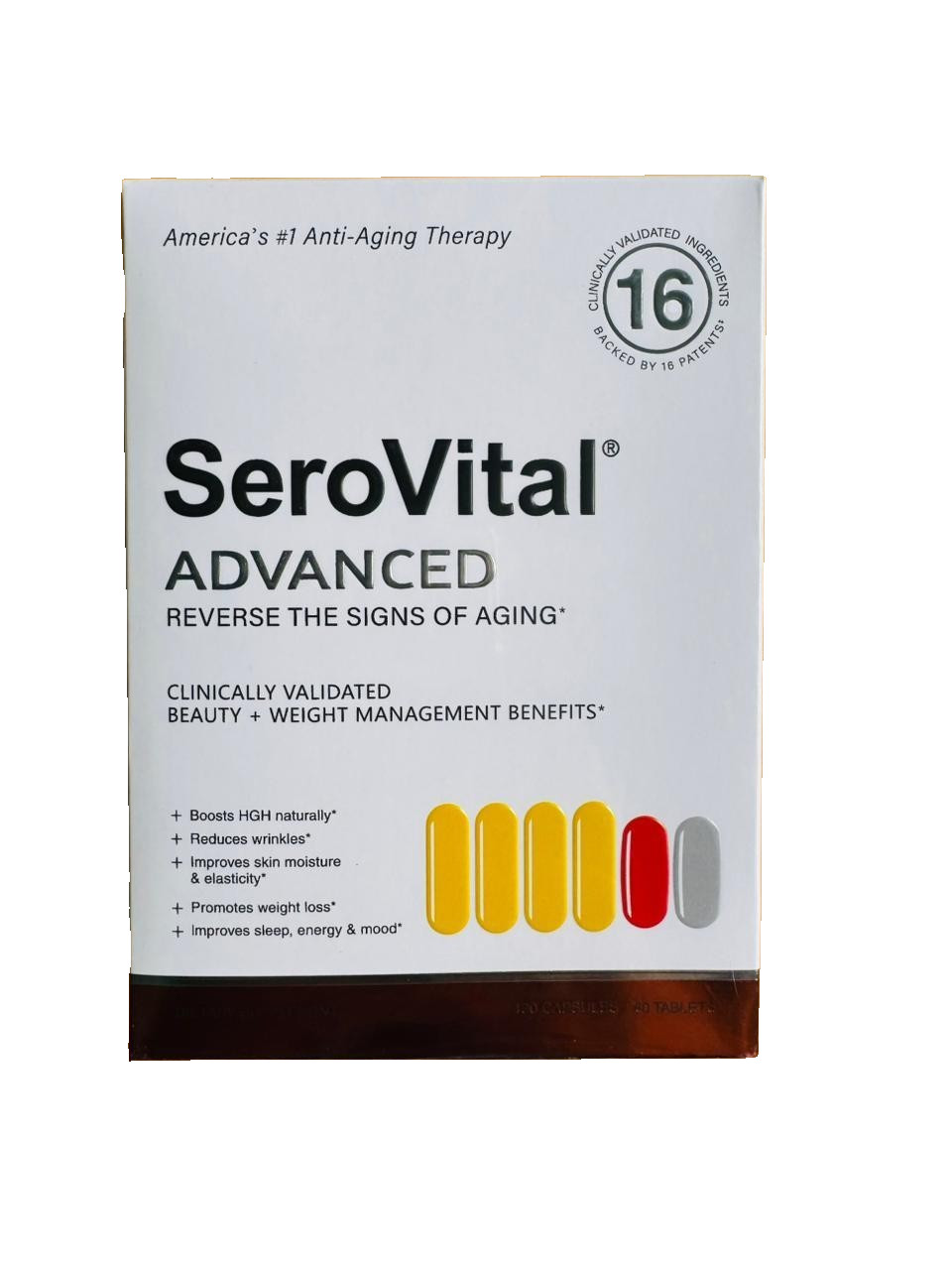 SeroVital Advanced 120 Tablets + 60 Tablets 30 Day Dietary Supplement