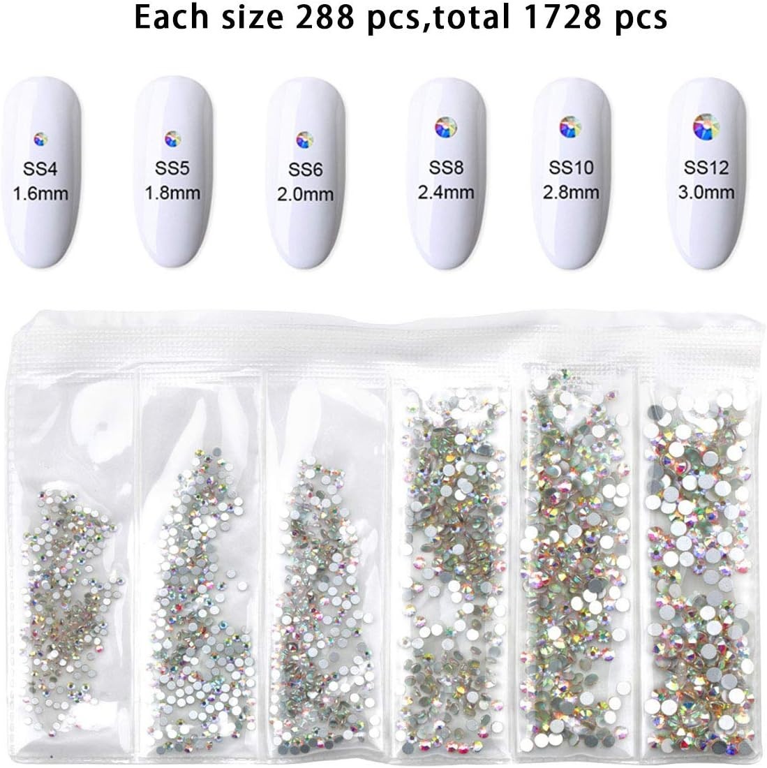 Glamorous 120 Pcs Multi-Shape Rhinestones with Picking Tool – DIY Delight
