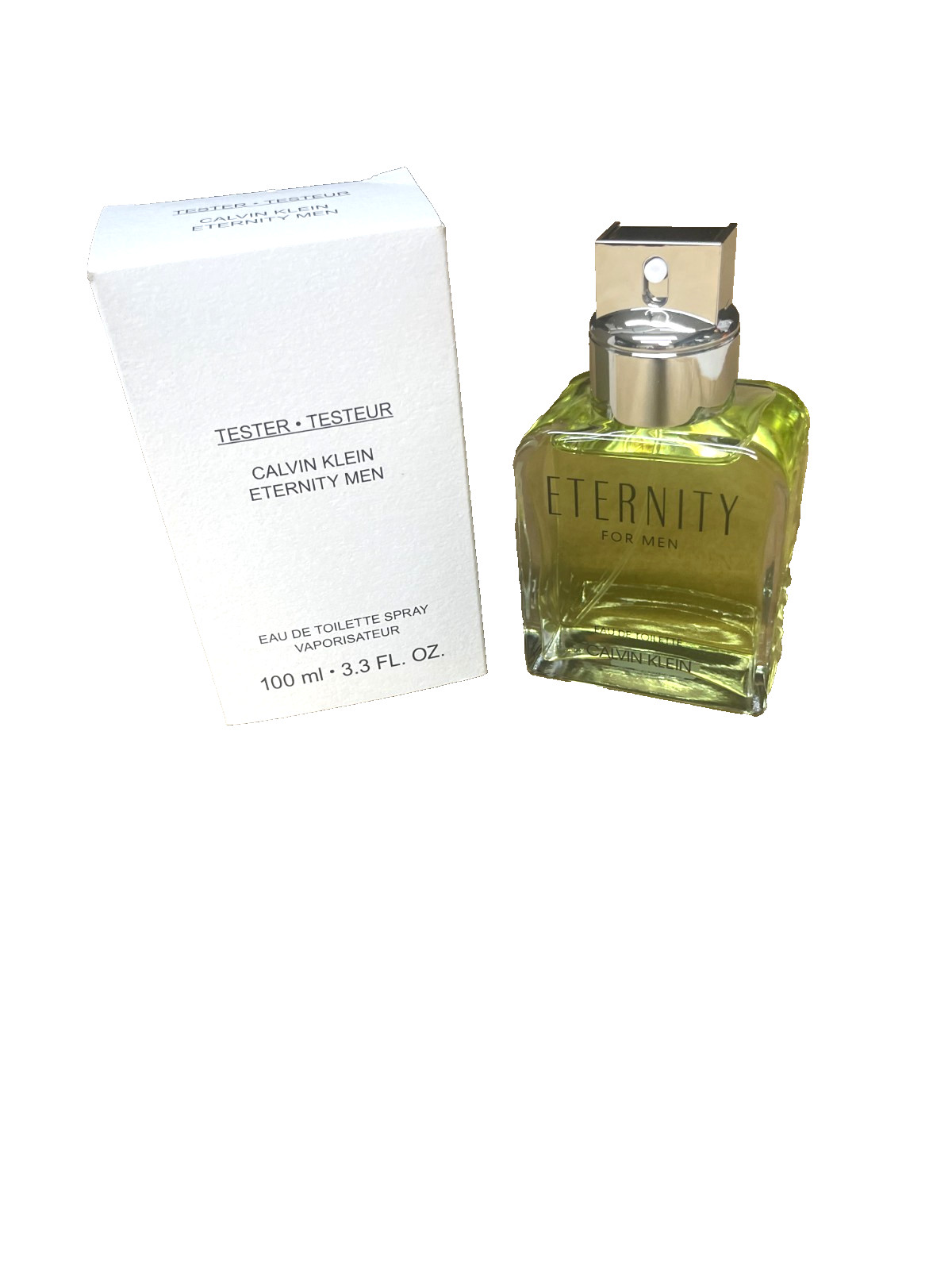 ETERNITY BY CALVIN KLEIN 3.4/3.3 OZ EDT SPRAY FOR MEN NEW IN TESTER BOX