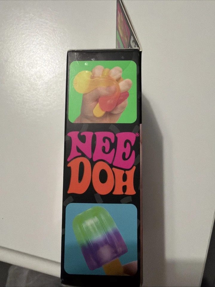 NeeDoh Nice-Sicle Fidget Squish Toy Popsicle Nee Doh Squeeze Orange- SEALED