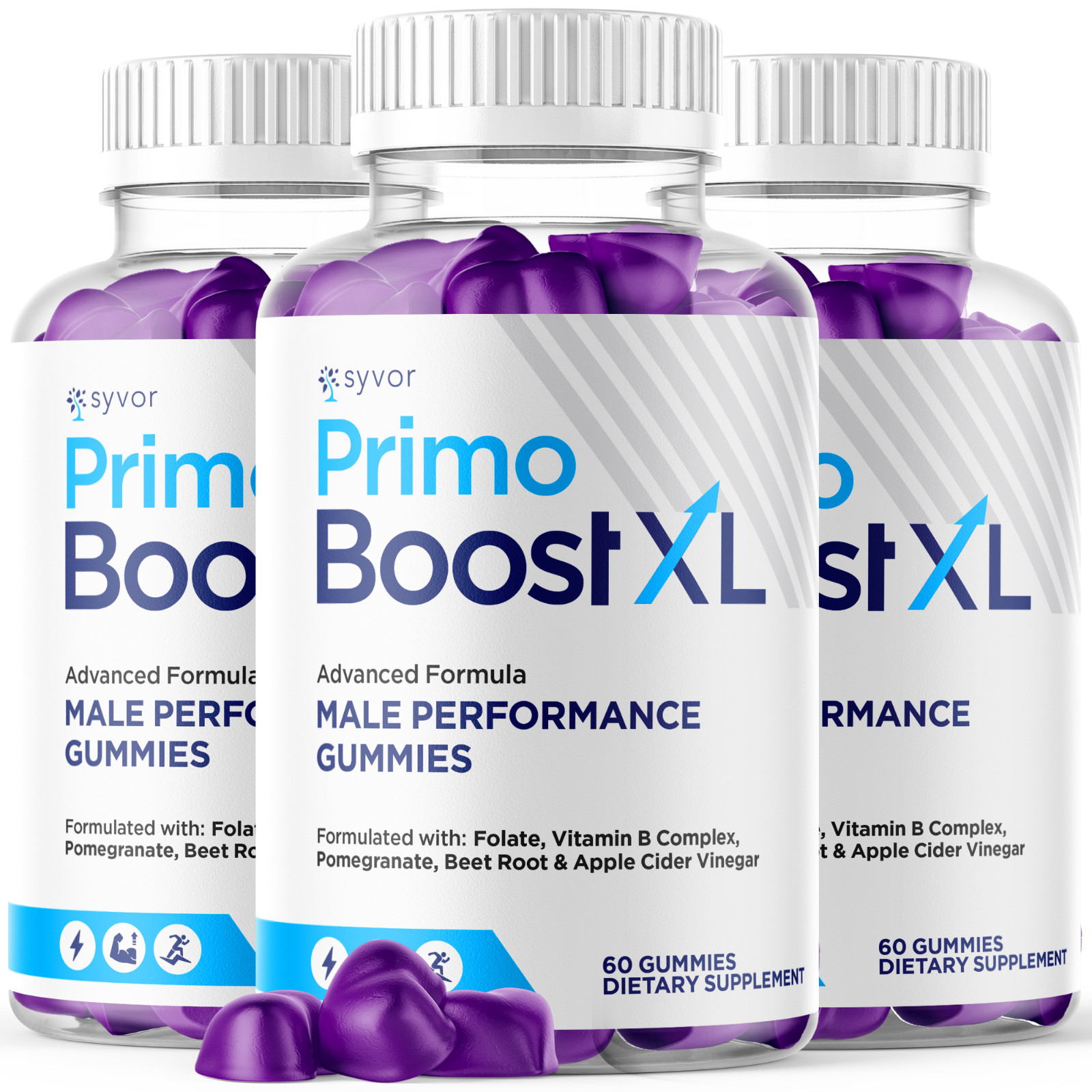 (3 Pack) Primo Boost XL Gummys Advanced Formula PrimoBoost XL Male 180 Gummies
