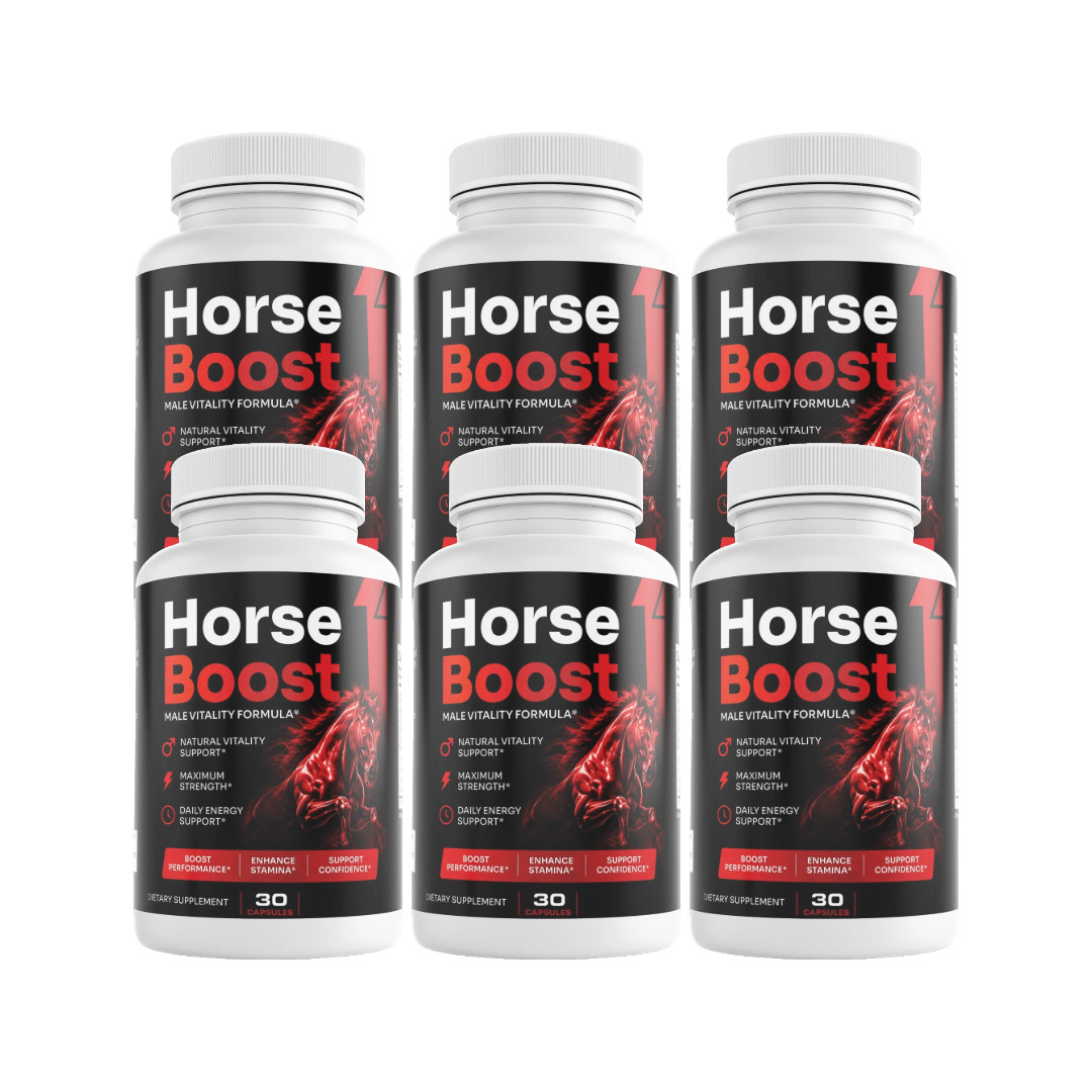 Horse Boost Mens Health Support Dietary Supplement 30 Capsules (Bundle of 6)