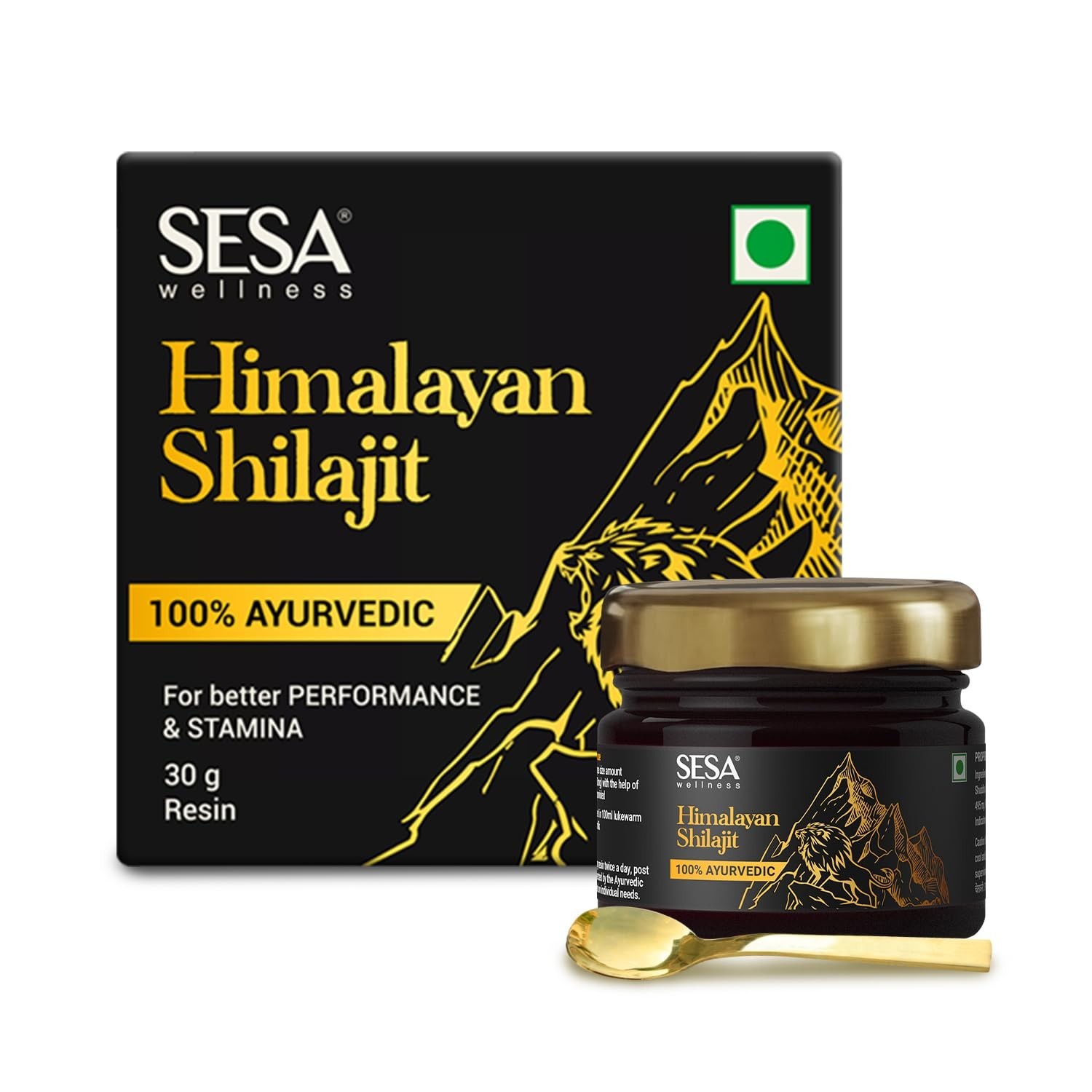 SESA Shilajit Resin -30gm Ayurvedic Energy Booster for increases strength