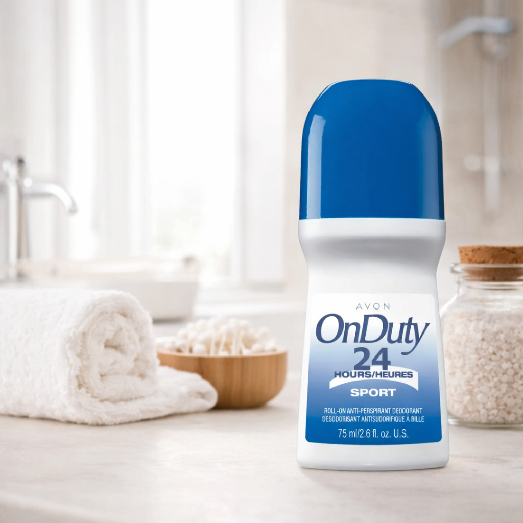 Avon On Duty Sport 24 Hr Roll-On Antiperspirant Deodorant, 2.6 fl oz (Pack of 8)