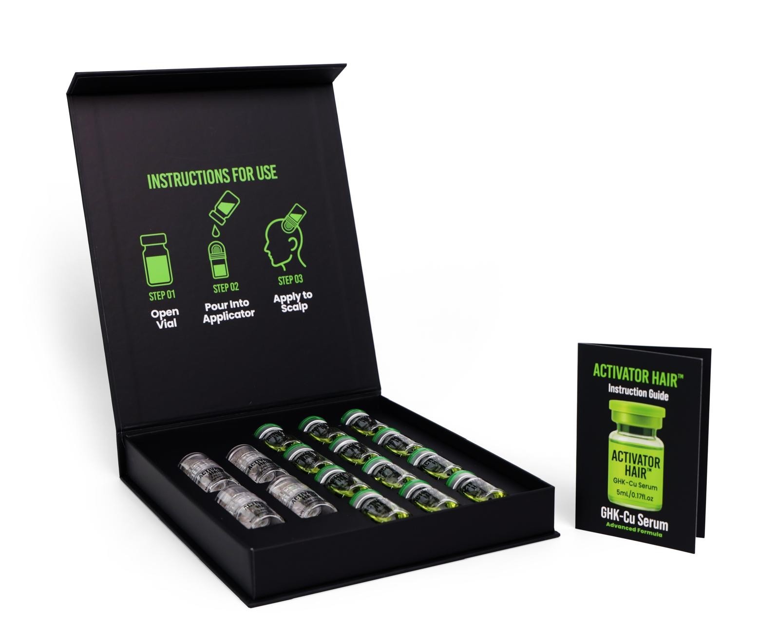 Activator Hair GHK-Cu Scalp Serum Kit + Microneedle Devices | 1/2/4 Month Plans