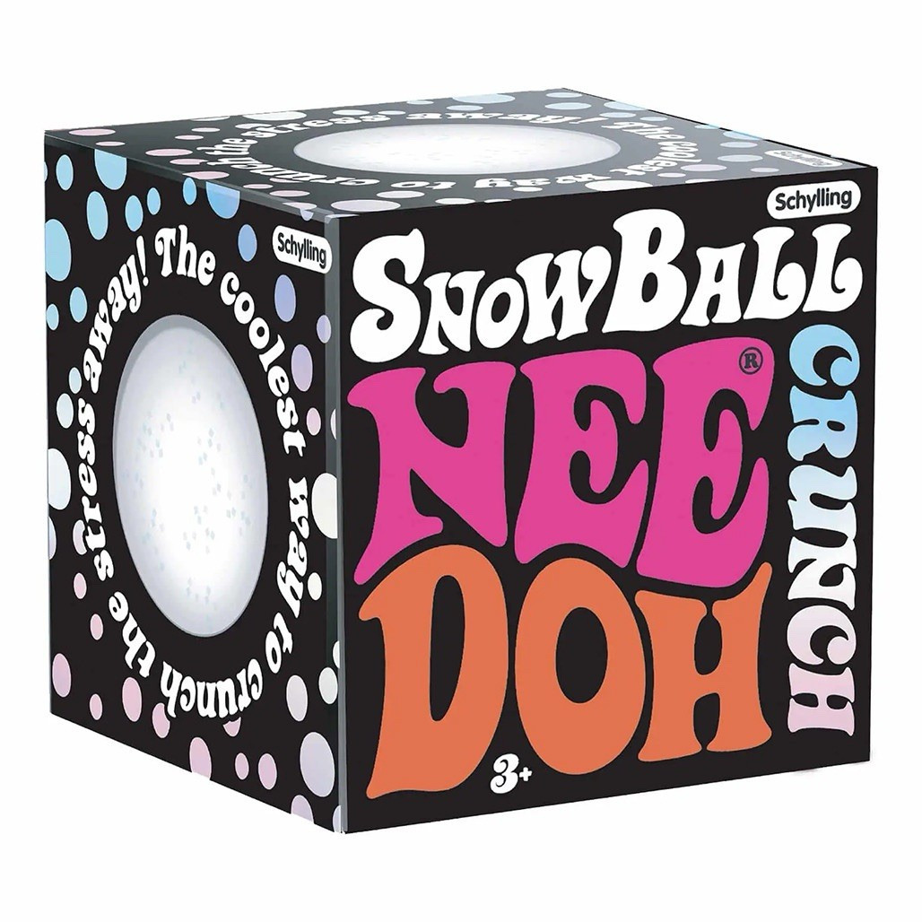 Schylling SnowBall Nee Doh Scented Squeeze Stress Ball, White