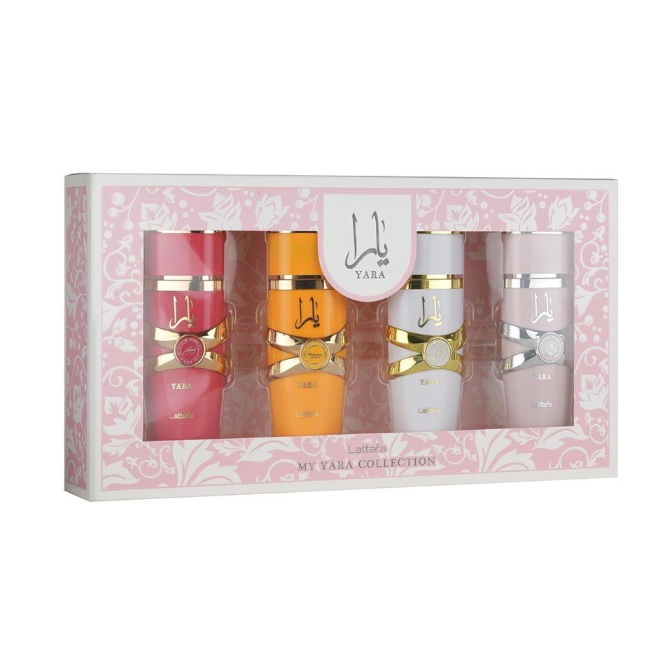 Lattafa Yara Collection EDP 0.85 oz / 25ml 4pcs Gift Set For Women