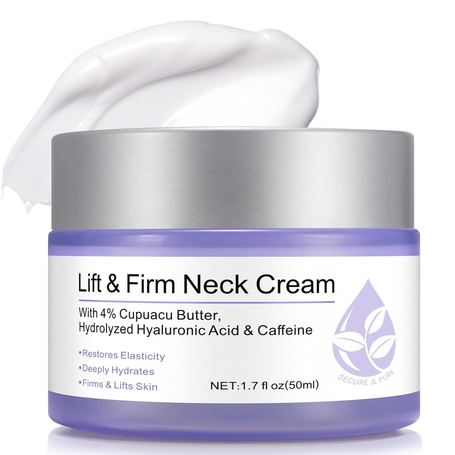 Neck Firming Cream Face Lift Moisturizer Hyaluronic Acid Vitamin E Anti Aging
