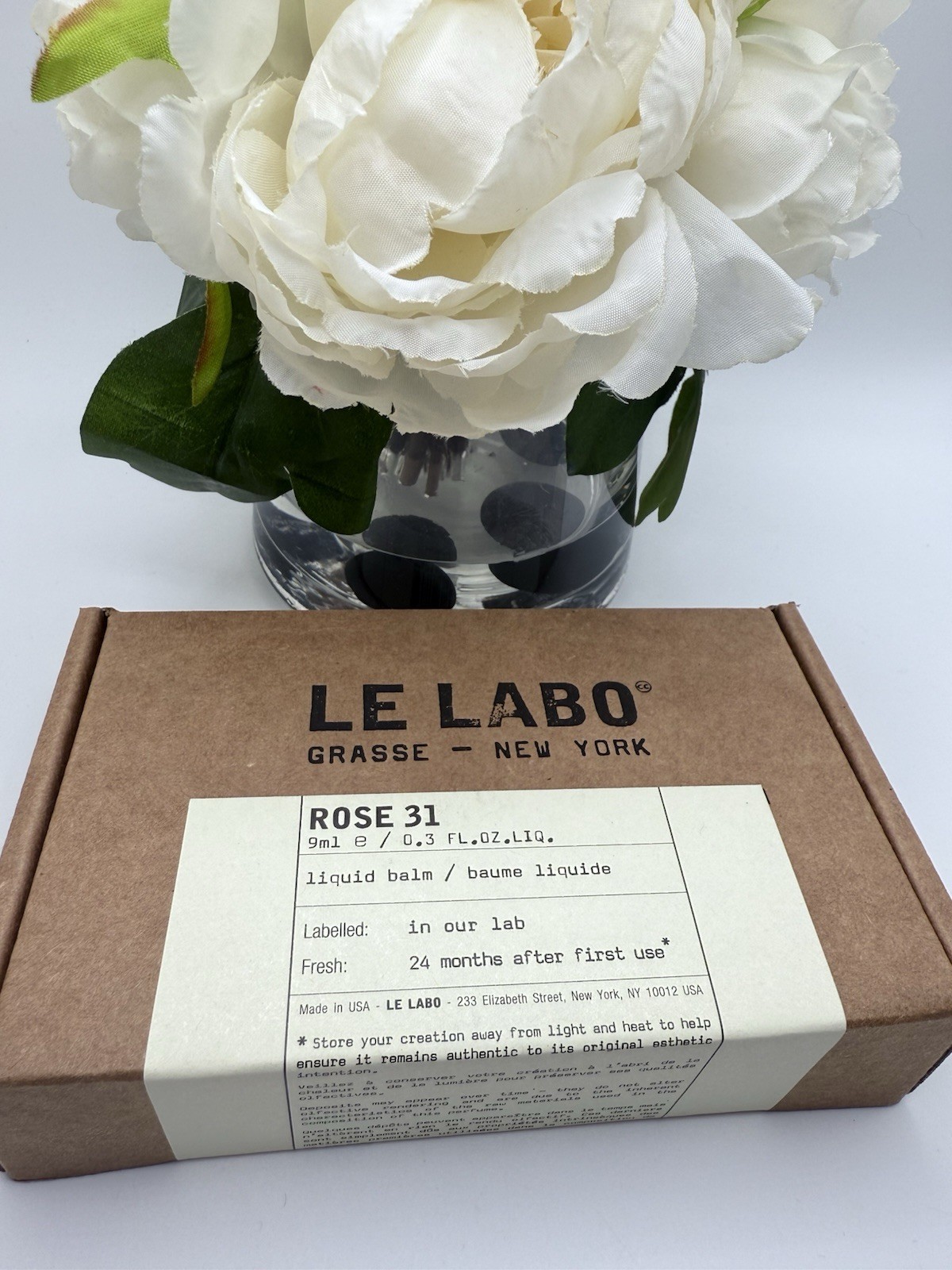 Le Labo Rose 31 Liquid Balm Fragrance Rollerball 0.3 fl oz / 9 ml Sealed