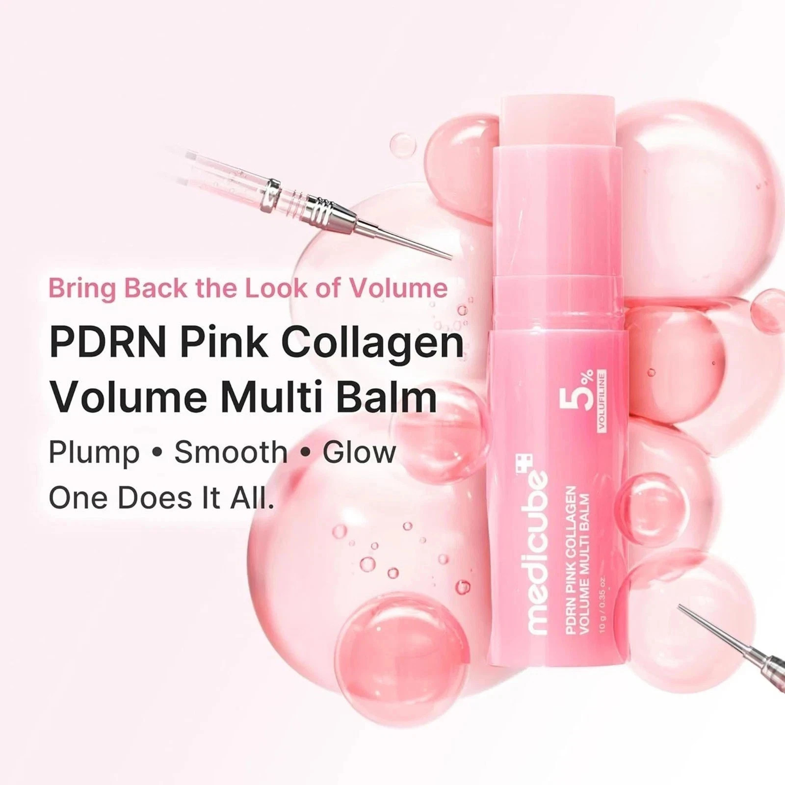 [MED ICUBE] PDRN Pink Collagen Volume Multi Balm – 10g