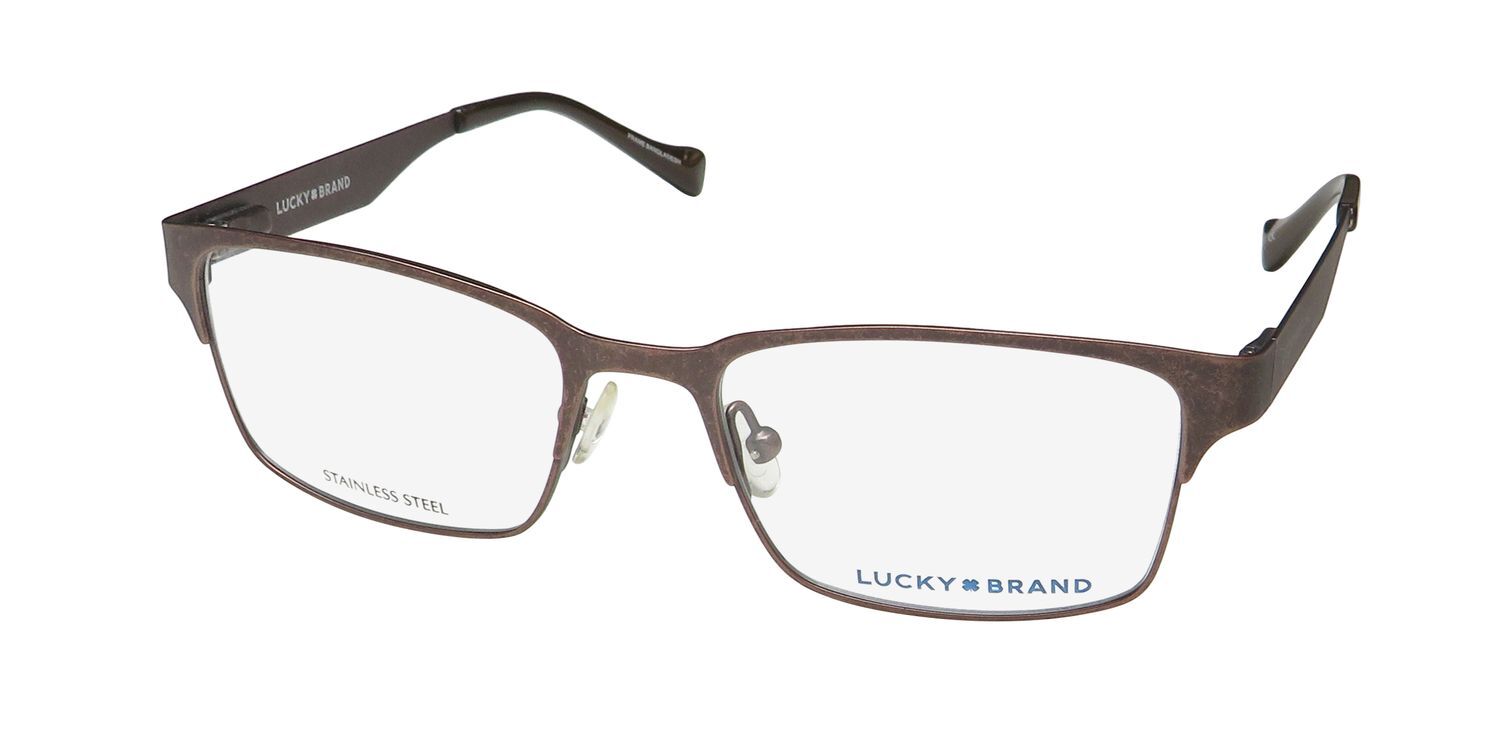 LUCKY BRAND D808 CHILDREN BOYS EYEGLASS FRAME/GLASSES STAINLESS STEEL FULL-RIM