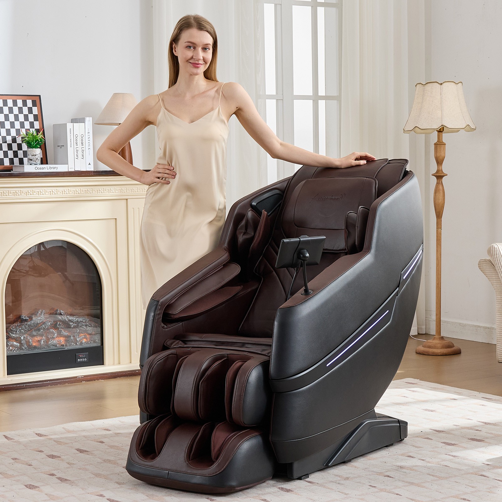 Full Body Zero Gravity Recline Massage Chair with Shiatsu, Heating, Foot Roller