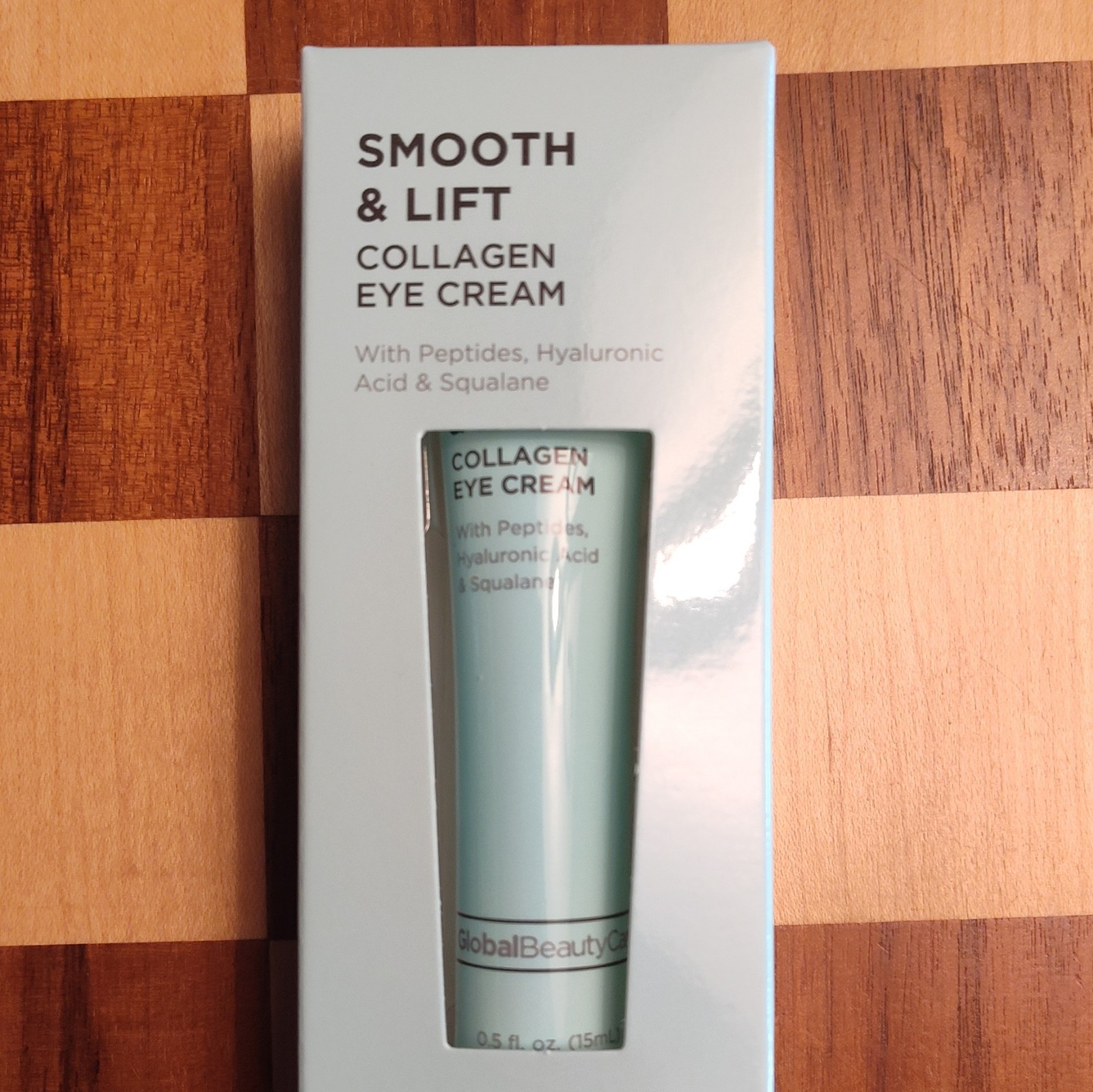Global Beauty Care Smooth & Lift Collagen Eye Cream Peptides Hyaluronic 0.5 OZ