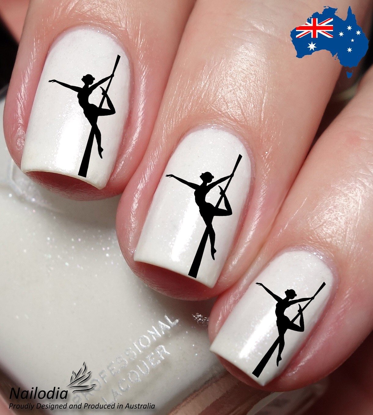 Aerial Silks Hoop Lyra Nail Art Decal Sticker Water Transfer Slider