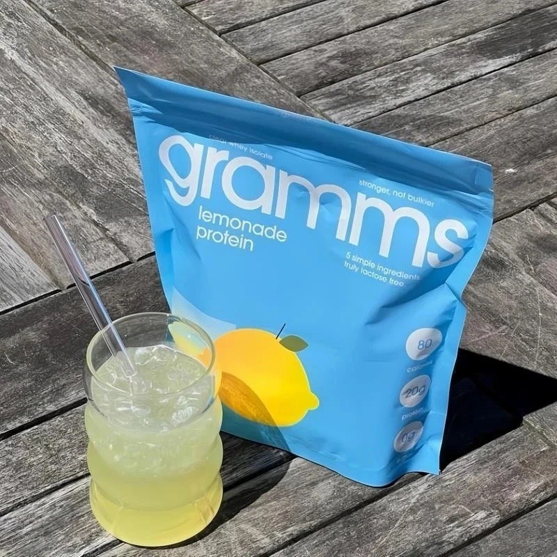 Gramms Lemon GrassFed Clear Whey Isolate Protein Powder 250g / Pure Lean Protein