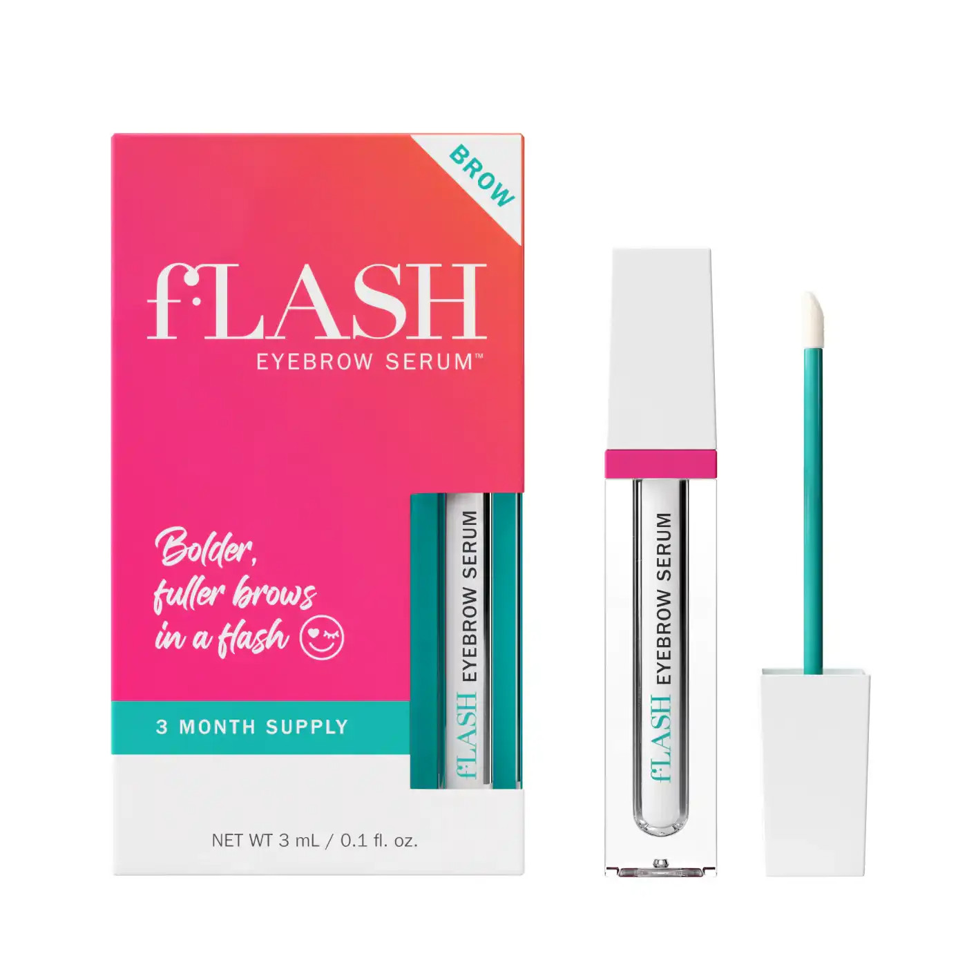fLASH Eyebrow Serum for Bolder, Fuller, Thicker-looking Brows