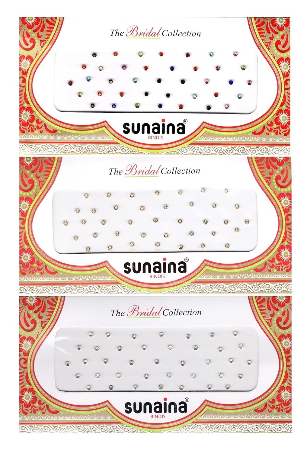 Small Round MultiColor Golden Silver Shiny Stone Matching Tikka Bindi Tattoo wom