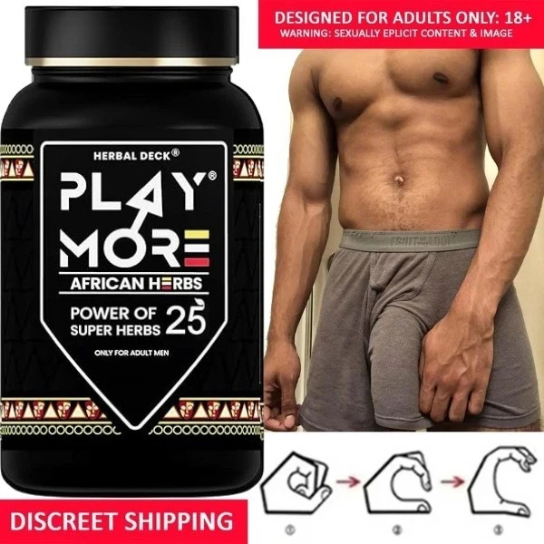 African Herbal Stamina Powder Play More Formula for Mens Vitality