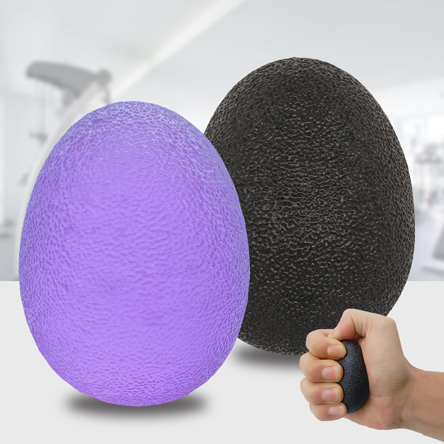 Professional Hand Therapy Stress Balls with Carrying Bag for Strength Training