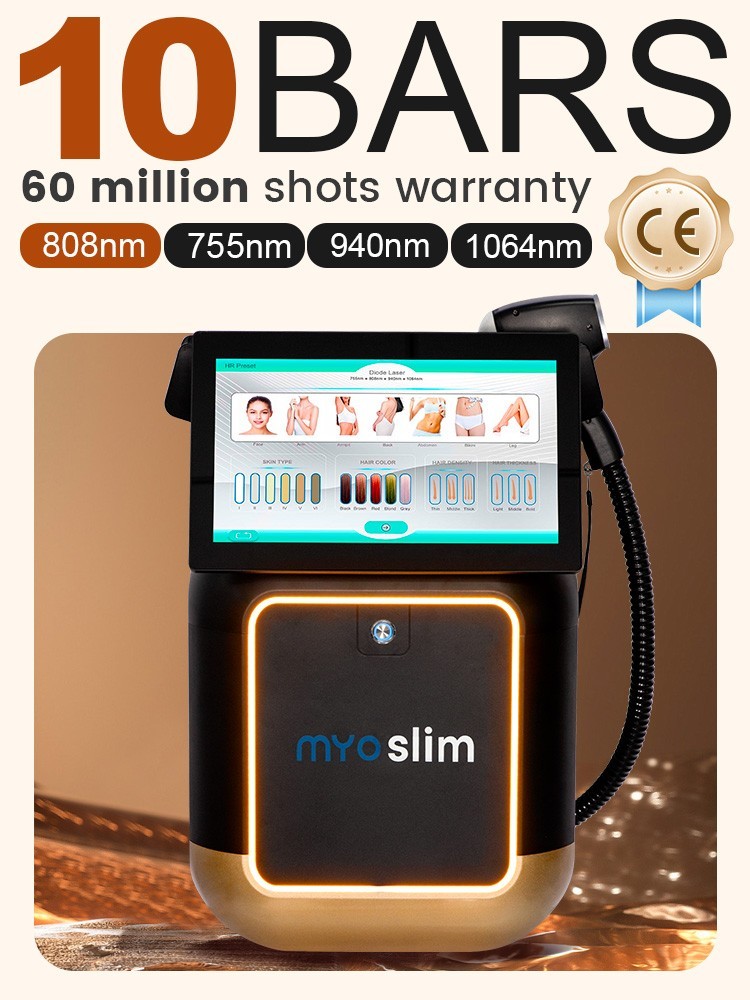 5000W Multi 808 Diode Laser Hair Removal Machine 755/808/940/1064 Home&Salon