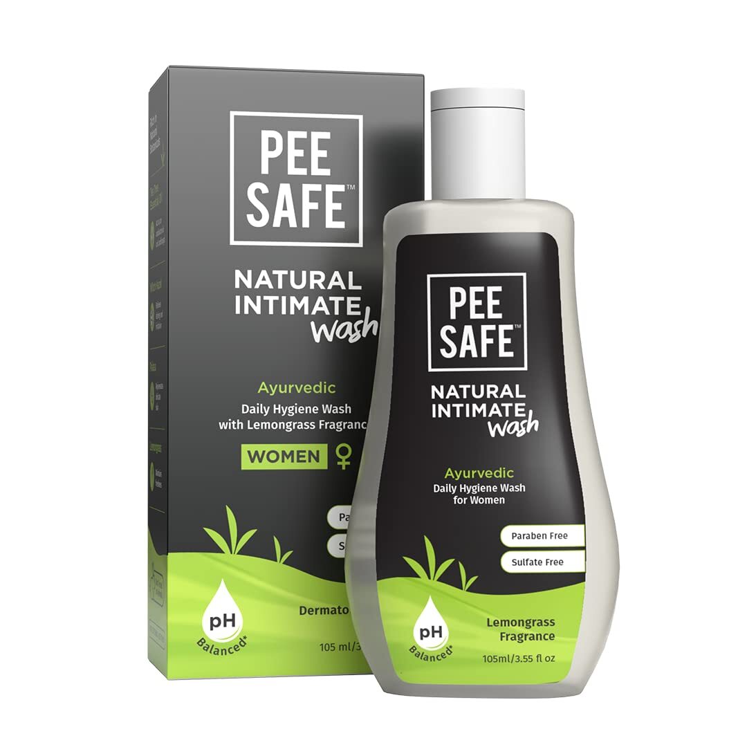 Pee Safe Natural Intimate Wash with Lemongrass Fragrance For Women 105ml