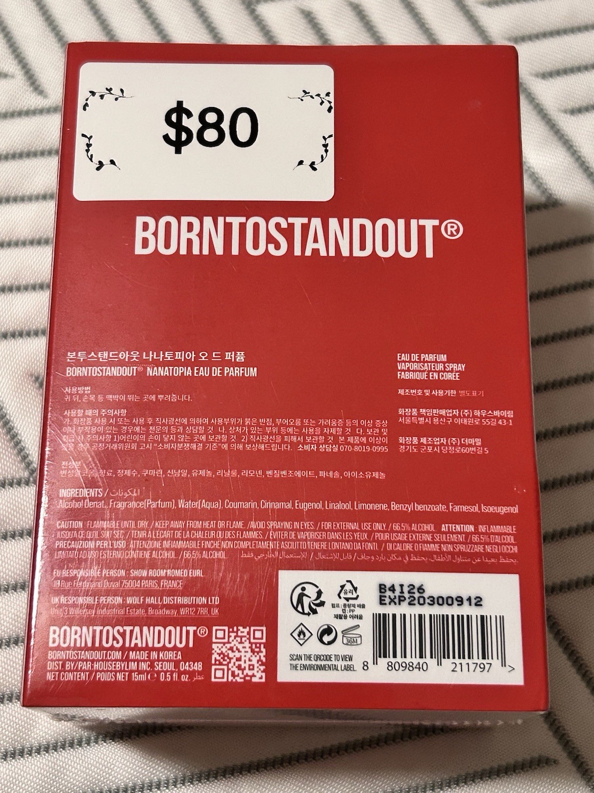BornToStandOut Nanatopia EDP 15ml Authentic