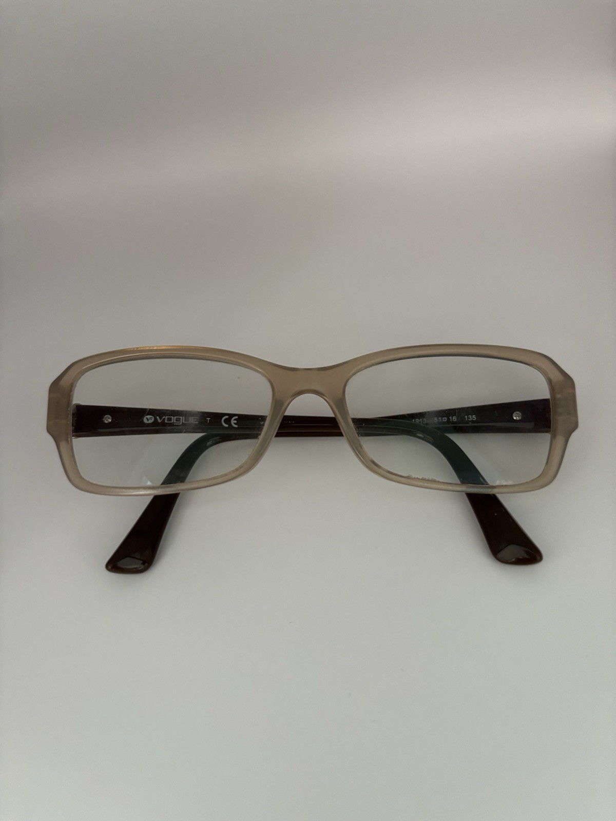 NEW VOGUE VO 2836-B 1913 BROWN BLACK CRYSTALS EYEGLASSES -Frames Only